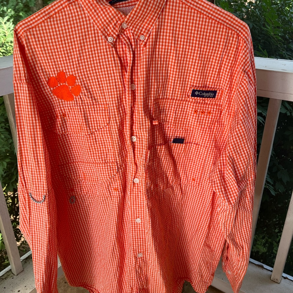 Columbia PFG Clemson shirt